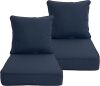 HDZNFVF Seat Cushions, 2 Bottom & 2 Back Pieces - Thumbnail 1