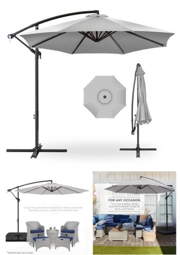 Offset Hanging Patio Umbrella - 10ft 3.8 - Lot 173