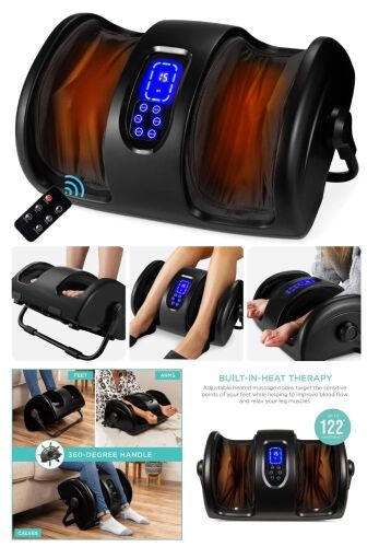 Reflexology Shiatsu Foot Massager w/ High-Intensity Rollers, Remote Control - Lot 174