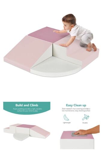 4-Piece Kids Climb & Crawl Soft Foam Shapes Structure Playset - Lot 205