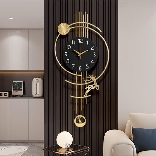 Wall Clock(mh1066-golden,US) - Lot 804