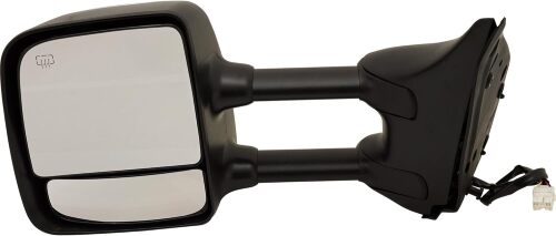 JC Whitney Driver Side Power Heated Towing Mirror for Nissan Titan 2004-2005 Chrome With Towing Package - Lot 1668
