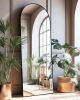 DYNWELL Arched Full Length Mirror, Floor Mirror with Stand, Large Mirror, Wall Mirror Full Length, Black Floor Length Mirror, Body Floor Mirror, Wall Mounted Mirror for Bedroom - Thumbnail 1