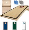 Cornhole Board Set - No Bounce,Regulation Size 4x2 ft,Made of 1/2" Pine Plywood,UV Printing Includes 8 Bean Bags and 2 Cornhole Boards,Perfect for Outdoor Games and Gatherings - Thumbnail 1
