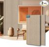 AKUMAX 2 Pack Large Acoustic Panels- 96x18Inches 3D Wall Panels - Thumbnail 1