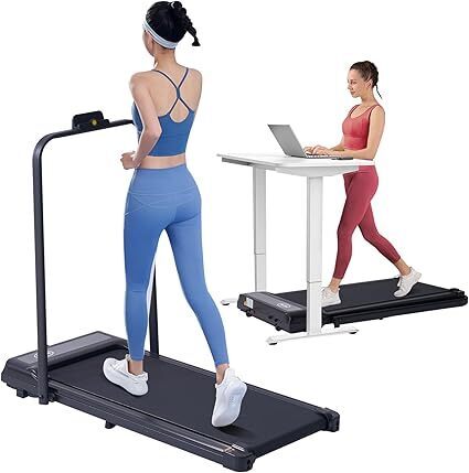 Walking Pad, Under Desk Treadmill with Incline for Home Office 2.5HP Portable Walking Treadmill with 265 Lbs Weight Capacity Walking Machine, LED Display - Lot 1737
