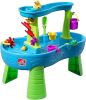 Rain Showers Splash Pond Water Table, Kids Water and Sand Activity Sensory Playset, Summer Outdoor Toys, 13 Piece Water Toy Accessories, For Toddlers 1.5+ Years Old, Blue & Green - Thumbnail 1