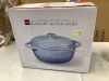 Cast-Iron Dutch Oven Kitchen Cookware w/ Enamel, Handles - 6qt - Thumbnail 2