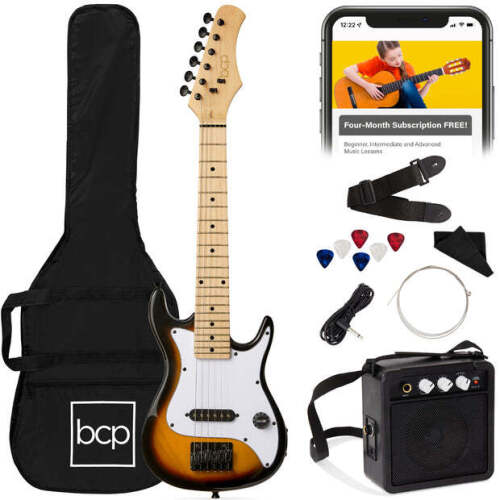 Kids Electric Guitar Beginner Starter Kit w/ 5W Amplifier - 30 in - Lot 1782