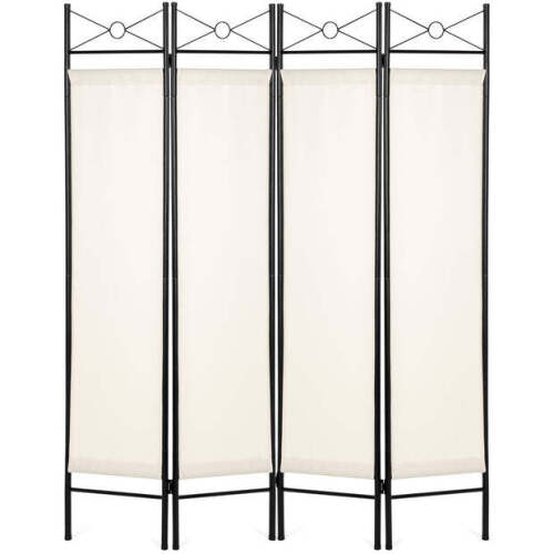 4-Panel Folding Privacy Screen Room Divider Decoration Accent, 6ft - Lot 1738