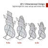 2D Lighted Snowman Family Set Outdoor Yard Decor w/ Twinkling LED Lights - Thumbnail 2
