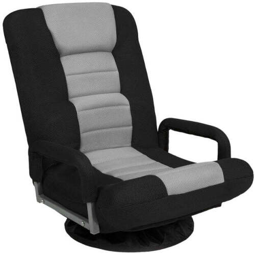 Gaming Floor Chair w/ 360-Degree Swivel, Armrest, Adjustable Backrest - Lot 1999