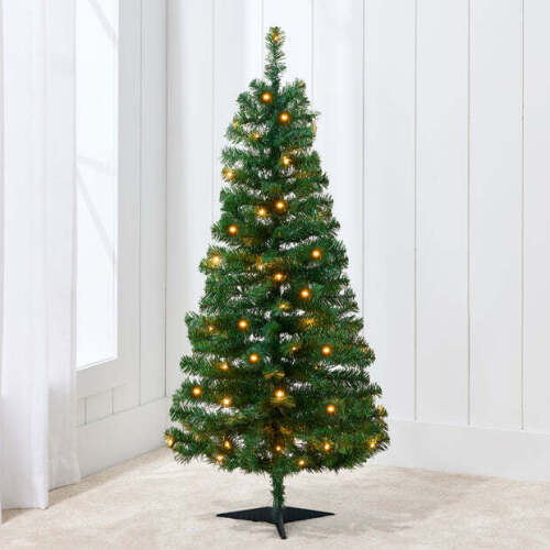 Prelit Colorful Mini Spruce Christmas Tree w/ LED Lights - 4ft - Lot 2045