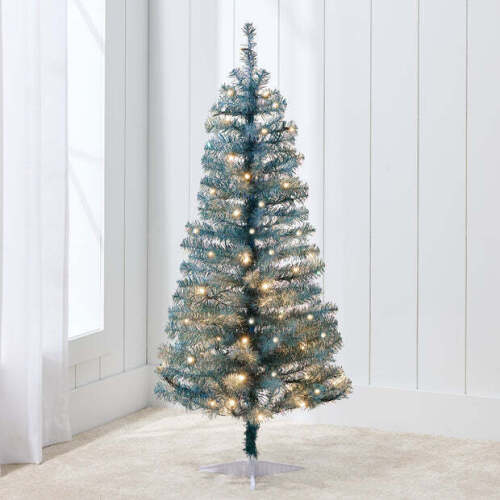 Prelit Colorful Mini Spruce Christmas Tree w/ LED Lights - 4ft - Lot 2080