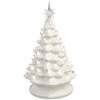 Pre-Lit Ceramic Tabletop Christmas Tree with Lights- 15in - Thumbnail 1