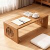 Folding Coffee Table, Foldable Japanese Floor Table No Assembly, Low Coffee Table for Sitting On The Floor, Small Coffee Tables for Living Room Meditation Tea Room Tatami Dining 39.4 Inch - Thumbnail 1