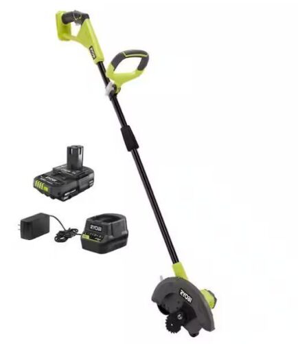 RYOBI ONE+ 18V 9 in. Cordless Battery Edger with 2.0 Ah Battery and Charger - Lot 84JF