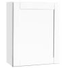 Hampton Bay Shaker 24 in. W x 12 in. D x 30 in. H Assembled Wall Cabinet in Satin White - Thumbnail 1