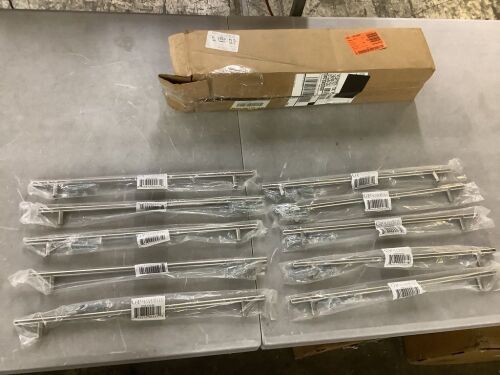 GlideRite 13 in. Center-to-Center Stainless Steel Finish Solid Handle Bar Pulls (10-Pack) - Lot 235JF