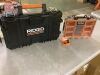 RIDGID Pro Gear System Gen 2.0 Stackable Durable Compact Power Tool Box With Secure Hang Mounts & Heavy Duty Impact Resistant Multi-section Tool and Small Parts Organizer With Transparent Lid - Thumbnail 2