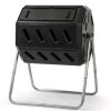 Tumbling Composter with Two Chambers for Efficient Batch Composting - Thumbnail 1