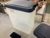 IRIS 54 lbs Airtight Pet Food Storage Combo with Scoop in Navy - Crack on Bottom - Thumbnail 3