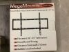 Lot of (2) MegaMounts Fixed 26-55 In. TV Mount in Matte Black - Thumbnail 3