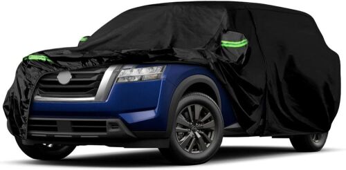 Waterproof Car Cover with Zipper Door & Windproof Bands for 2012-2025 Nissan Pathfinder - Lot 659