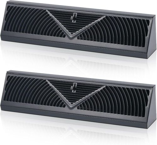 2 Pack Baseboard Register Vent 24 Inch Duct Opening Size - Lot 660