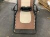 Oversized Padded Zero Gravity Chair, Folding Recliner w/ Headrest, Side Tray - Thumbnail 3