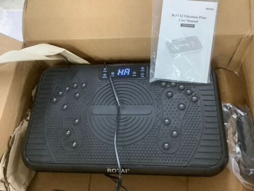 ROTAI Vibration Plate Machine - Missing Remote - Lot 751