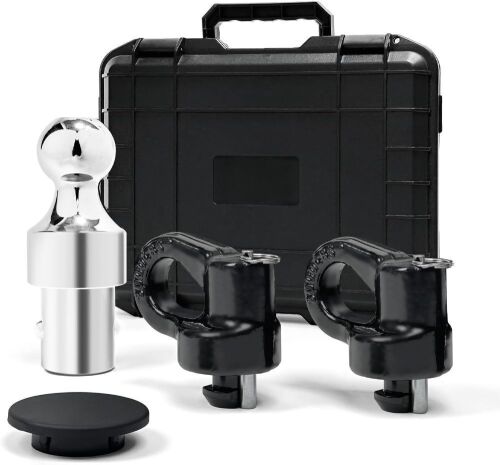 Puck System Gooseneck Hitch Ball Kit, 38K LBS GTW, for 2013-2026 Ford F250 F350 F450, 2016-2026 Chevrolet Silverado, GMC Sierra & Nissan Titan XD, 2-5/16 Inch Ball - Lot 354