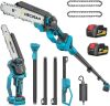 2-in-1 Cordless 8 Inch Pole Saw and Mini Chain Saw - Thumbnail 1
