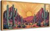 Desert Framed Landscape Wall Art 20" x 40" - Thumbnail 1