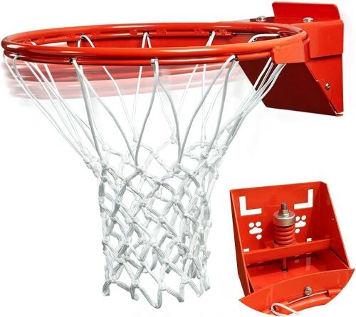 Heavy Duty 18 Inch Basketball Rim with Net - Lot 161