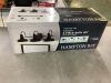 Hampton Bay Elmcroft 29 in. 3-Light Matte Black Farmhouse Vanity Light with Matching 4-Piece Bathroom Hardware Accessory Kit - Thumbnail 2