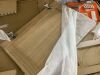 Hampton Bay Avondale 36 in. W x 24 in. D x 34.5 in. H Ready to Assemble Plywood Shaker Corner Blind Kitchen Cabinet in White Oak - Thumbnail 2
