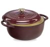 Cast-Iron Dutch Oven Kitchen Cookware w/ Enamel, Handles - 6qt - Thumbnail 1