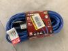 Husky 50 ft. 14/3 Medium Duty Cold Weather Indoor/Outdoor Extension Cord, Blue - Thumbnail 1