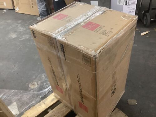 Lot of (2) 48" Pre-Lit Artificial Fir Christmas Wreath w/ Red Bow, LED Lights - Uninspected - Lot 409