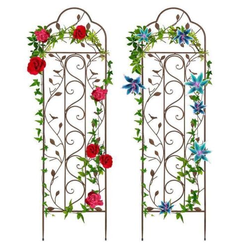 Set of 2 Iron Arched Garden Trellis - Lot 413