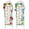 Set of 2 Iron Arched Garden Trellis - Thumbnail 1