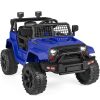 12V Kids Ride-On Truck Car w/ Parent Remote Control, Spring Suspension - Thumbnail 1