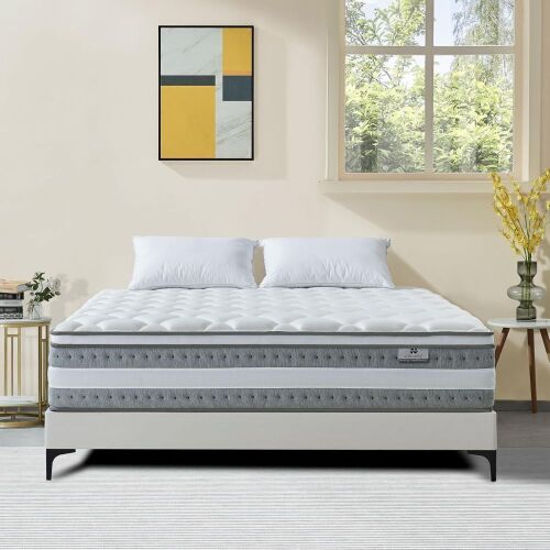 Naruchu Full Size 12 Inch Hybrid Mattress - Lot 76JF