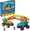 MEGA Hot Wheels Monster Trucks Building Toy, Smash & Crash Mega-Wrex Boneyard Stunt Course with 332 Pieces, 2 Figures and 2 Ramps - Thumbnail 1