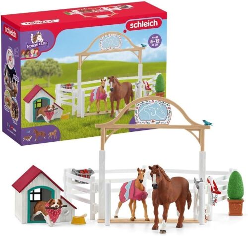 Schleich Horse Club Hannah's Guest Horses Playset, 20-Piece - Lot 210JF