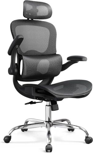 DEVAISE Ergonomic Mesh Home Office Desk Chair with Lumbar Support - Lot 162