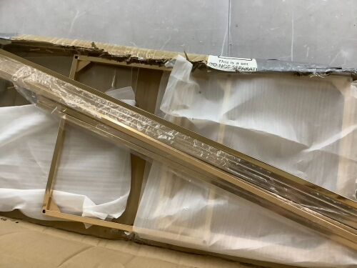 Rectangular Gold Centerpieces, 2 pc - Lot 765