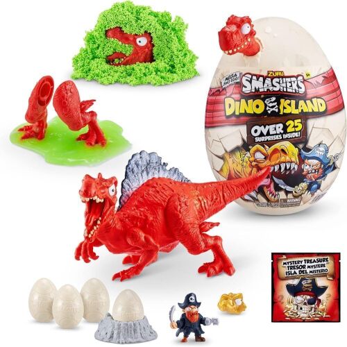 Smashers Dino Island Mega Egg Spinosaurus, Includes 25 Surprises - Lot 108JF
