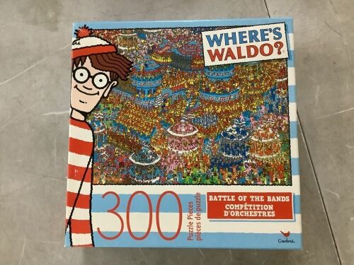 Where's Waldo Battle Of The Bands Cardinal Jigsaw Puzzle 300 Pieces - Lot 113JF